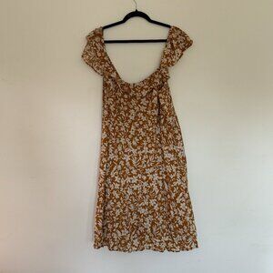 Old Navy Mustard Floral Dress